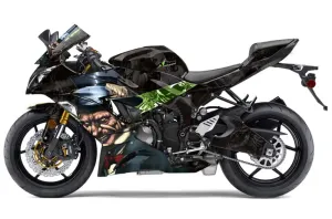 Kawasaki 636 ZX6-R Ninja Graphic Kit - 2013-2016 Mad Hatter Green