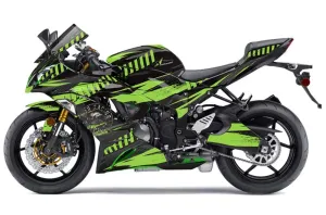 Kawasaki 636 ZX6-R Ninja Graphic Kit - 2013-2016 Nuke Green