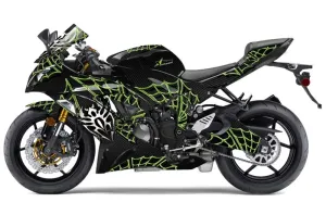 Kawasaki 636 ZX6-R Ninja Graphic Kit - 2013-2016 Widow Maker Green