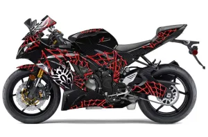 Kawasaki 636 ZX6-R Ninja Graphic Kit - 2013-2016 Widow Maker Red