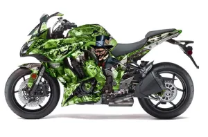 Kawasaki ZX1000 Ninja Graphic Kit - 2010-2013 Mad Hatter Green