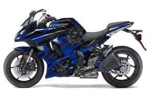 Kawasaki ZX1000 Ninja Graphic Kit - 2010-2013 Nuke Blue
