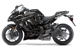 Kawasaki ZX1000 Ninja Graphic Kit - 2010-2013 Reaper Black