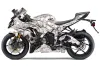 Kawasaki 636 ZX6-R Ninja Graphic Kit - 2013-2016 Bone Collector White
