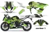 Kawasaki 636 ZX6-R Ninja Graphic Kit - 2013-2016 Carbon X Blue