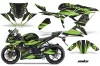 Kawasaki 636 ZX6-R Ninja Graphic Kit - 2013-2016 Nuke Green