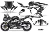 Kawasaki 636 ZX6-R Ninja Graphic Kit - 2013-2016 Nuke White