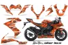 Kawasaki ZX10 Ninja Custom Graphic Kit - 2008-2009