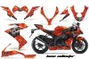 Kawasaki ZX10 Ninja Graphic Kit - 2008-2009 Bone Collector Orange