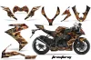 Kawasaki ZX10 Ninja Graphic Kit - 2008-2009 Firestorm Black