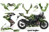 Kawasaki ZX10 Ninja Graphic Kit - 2008-2009 Mad Hatter Green