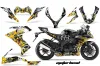 Kawasaki ZX10 Ninja Graphic Kit - 2008-2009 Motorhead Black