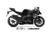 Kawasaki ZX10 Ninja Graphic Kit - 2008-2009 Silver Star Reloaded Black
