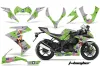 Kawasaki ZX10 Ninja Graphic Kit - 2008-2009 T Bomber Green
