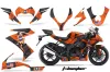 Kawasaki ZX10 Ninja Graphic Kit - 2008-2009 T Bomber Orange