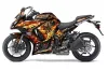 Kawasaki ZX1000 Ninja Graphic Kit - 2010-2013 Firestorm Black