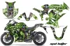 Kawasaki ZX1000 Ninja Graphic Kit - 2010-2013 Mad Hatter Green