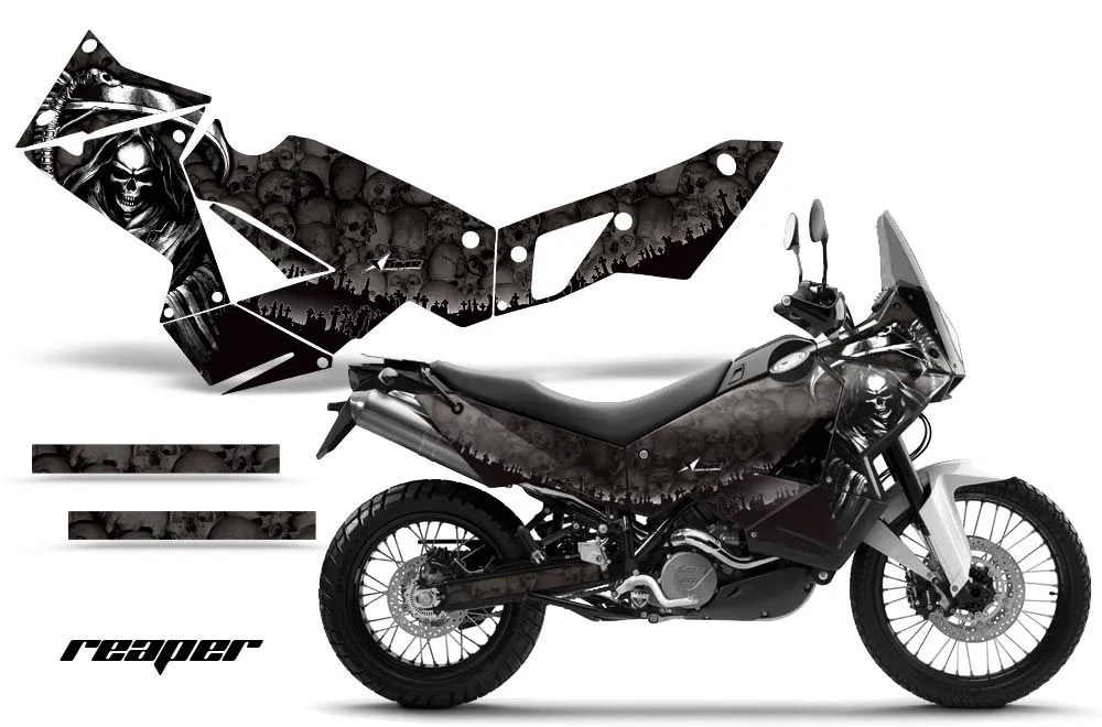 KTM Adventure R 990 Graphic Kit - All Years Reaper Black