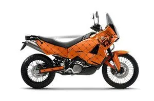 KTM Adventure R 990 Graphic Kit - All Years Silver Star Relaoded Orange