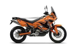 KTM Adventure R 990 Graphic Kit - All Years Tribal Flames Orange