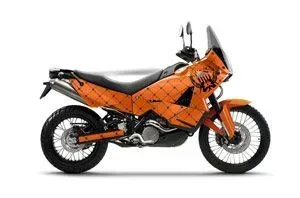 KTM Adventure R 990 Graphic Kit - All Years Silver Star Relaoded Orange
