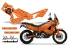 KTM Adventure R 990 Graphic Kit - All Years Silver Star Relaoded Orange
