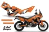 KTM Adventure R 990 Graphic Kit - All Years Tribal Flames Orange