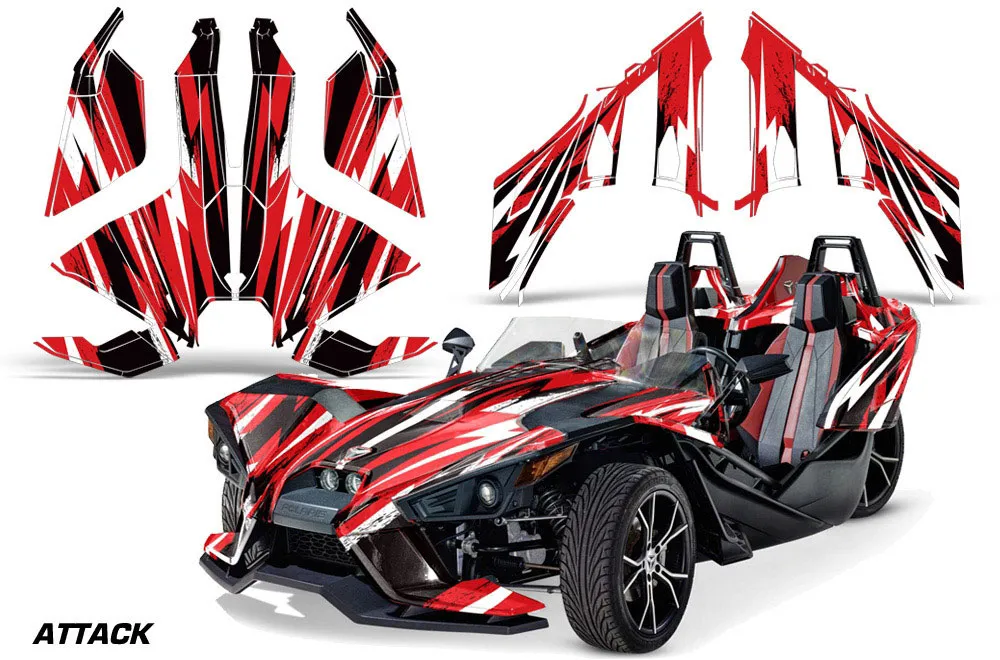 Polaris Slingshot SL Graphic Kit - All Years Up To 2020 Attack Red