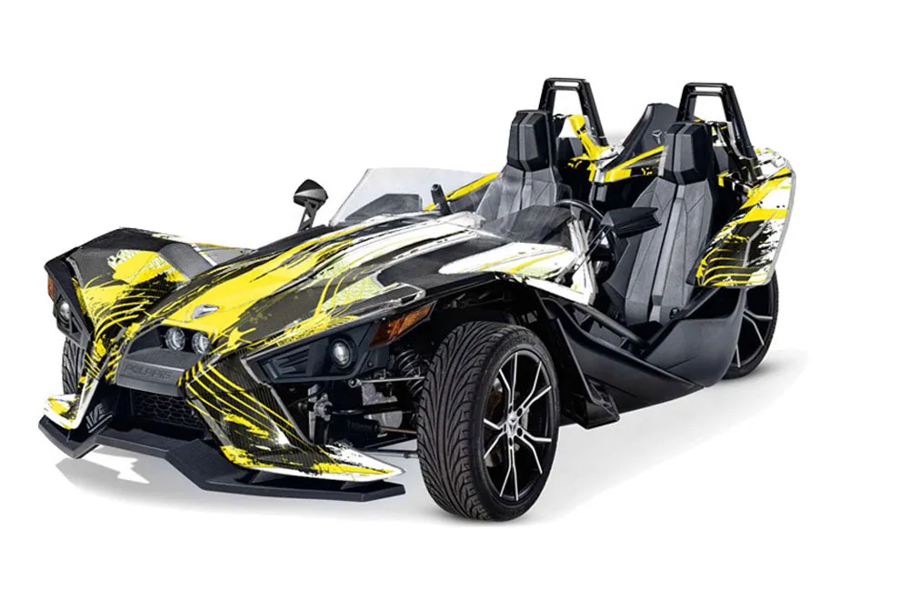Polaris Slingshot SL Graphic Kit - All Years Up To 2020 Carbon X Yellow