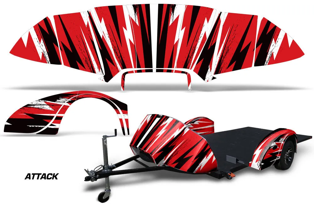 Ultimate Slingshot Trailer Graphic Kit - All Years Attack Red