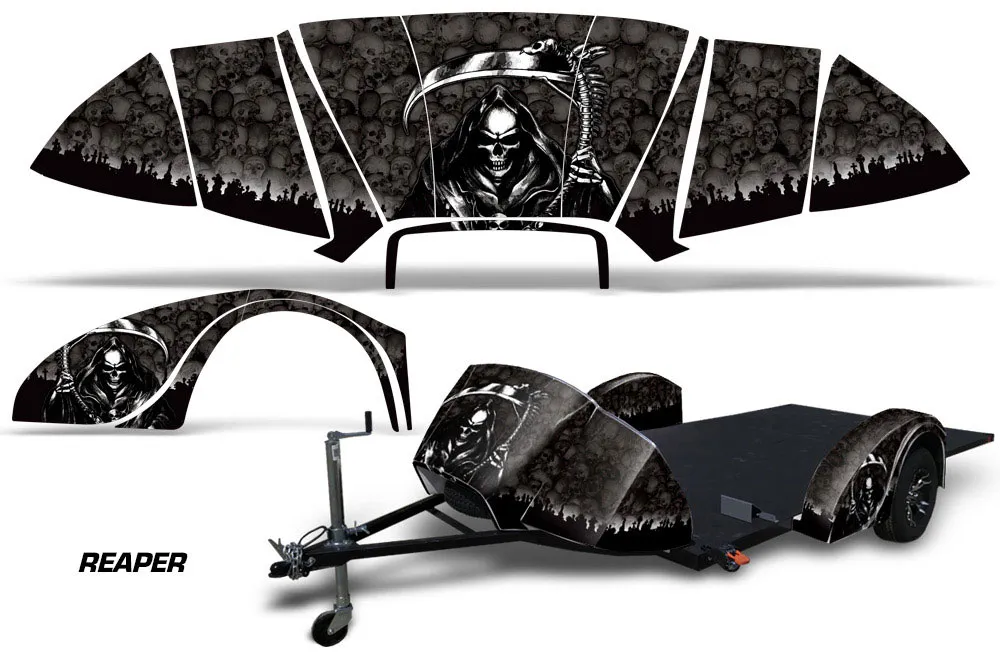 Ultimate Slingshot Trailer Graphic Kit - All Years Reaper Black