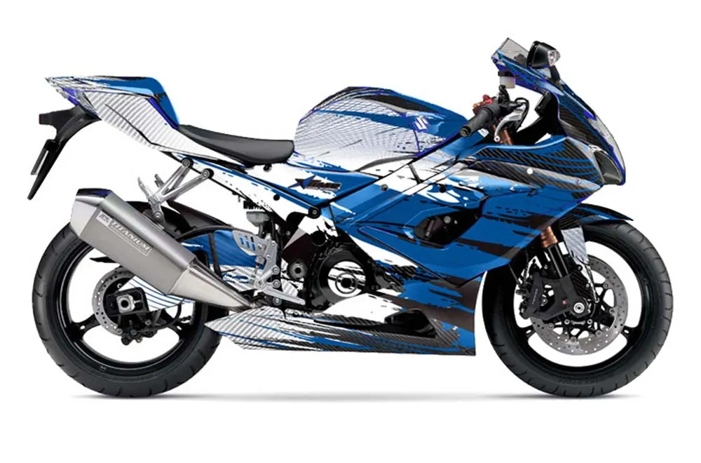 Suzuki GSXR 1000 Graphic Kit - 2005-2006 Carbon X Blue