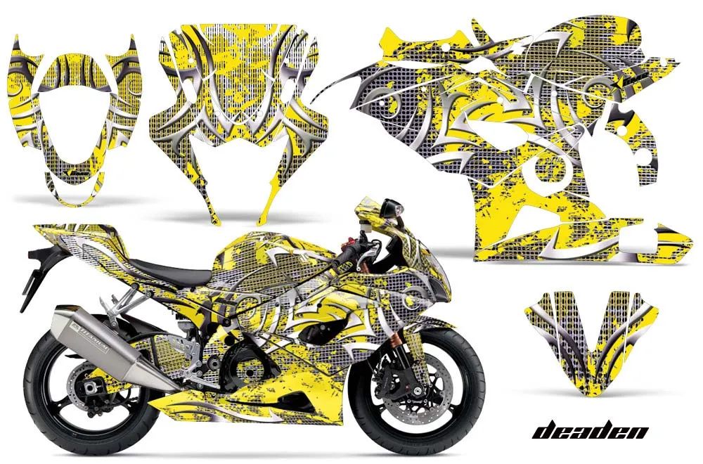 Suzuki GSXR 1000 Graphic Kit - 2005-2006 Deaden Yellow
