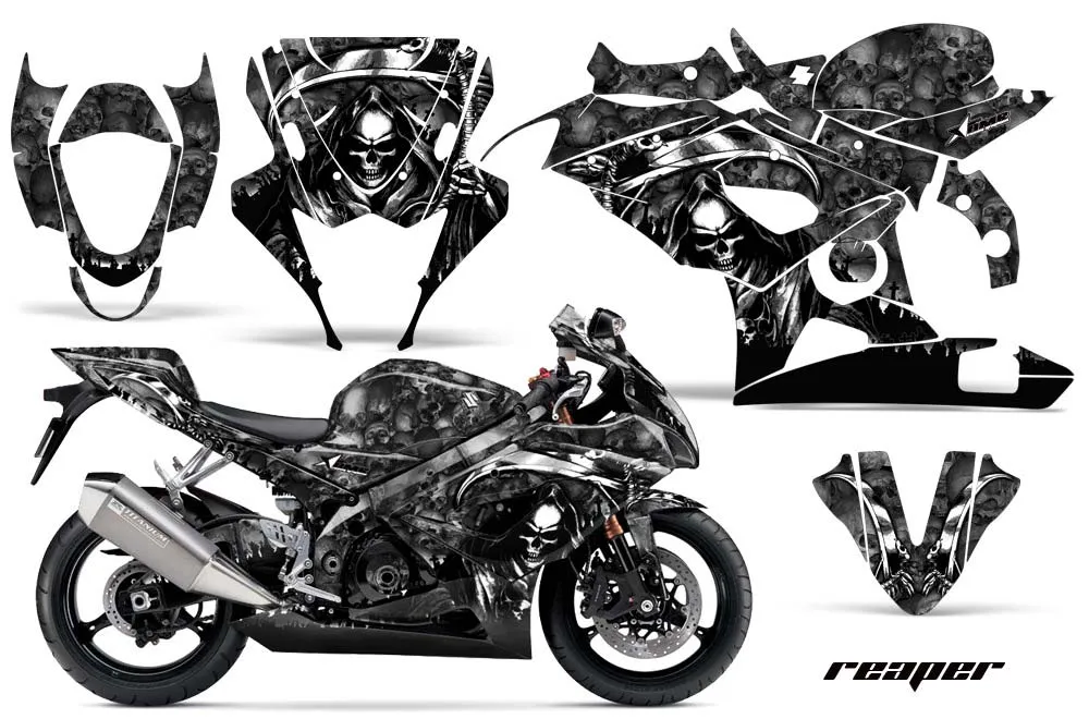 Suzuki GSXR 1000 Graphic Kit - 2005-2006 Reaper Black