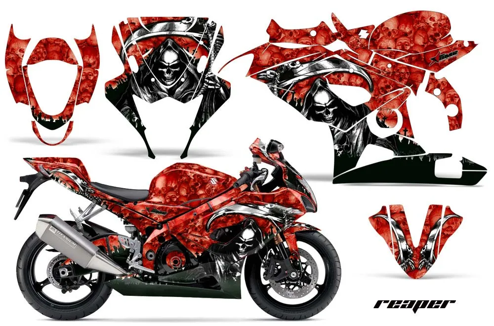 Suzuki GSXR 1000 Graphic Kit - 2005-2006 Reaper Red