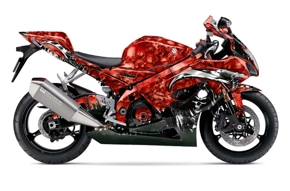 Suzuki GSXR 1000 Graphic Kit - 2005-2006 Reaper Red