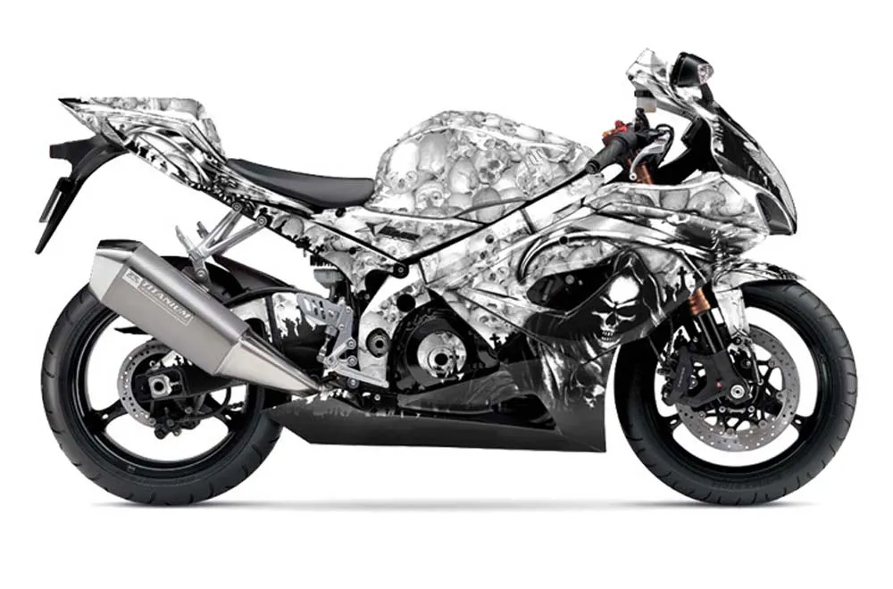 Suzuki GSXR 1000 Graphic Kit - 2005-2006 Reaper White