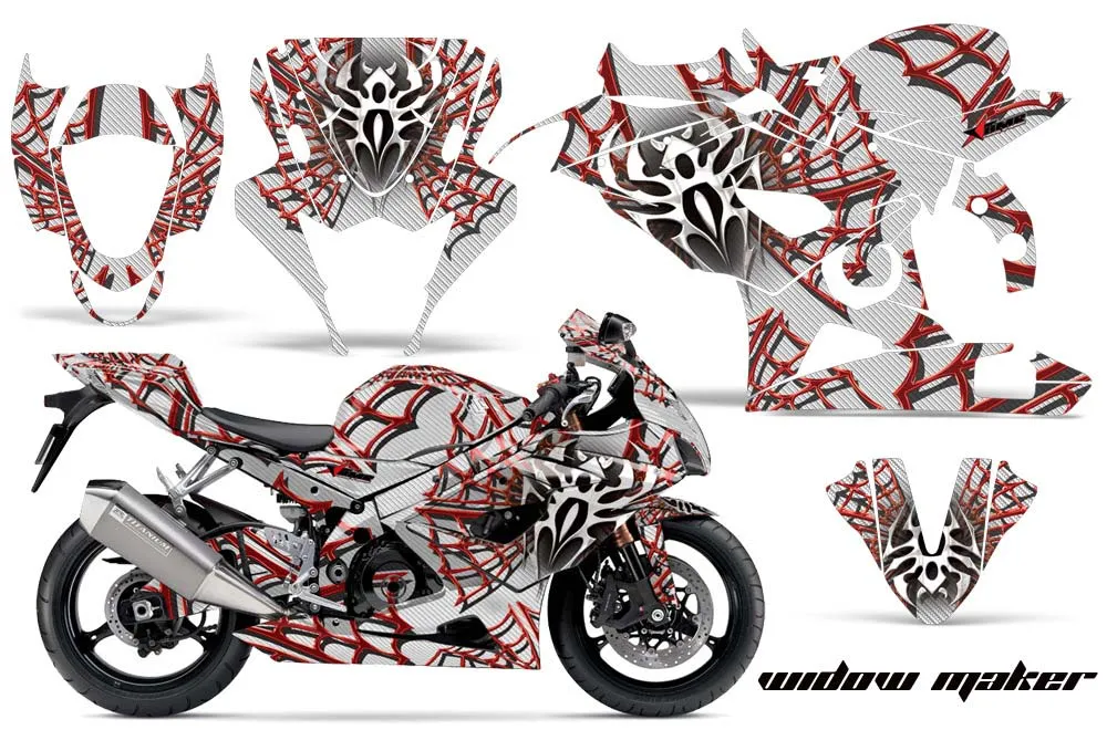 Suzuki GSXR 1000 Graphic Kit - 2005-2006 Widow Maker Red