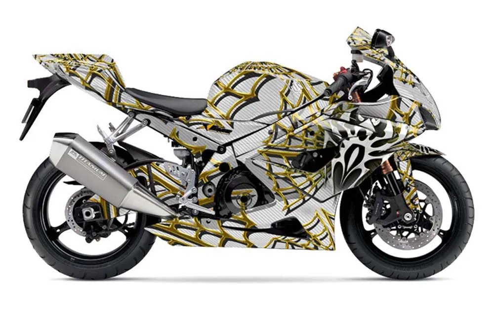 Suzuki GSXR 1000 Graphic Kit - 2005-2006 Widow Maker Yellow