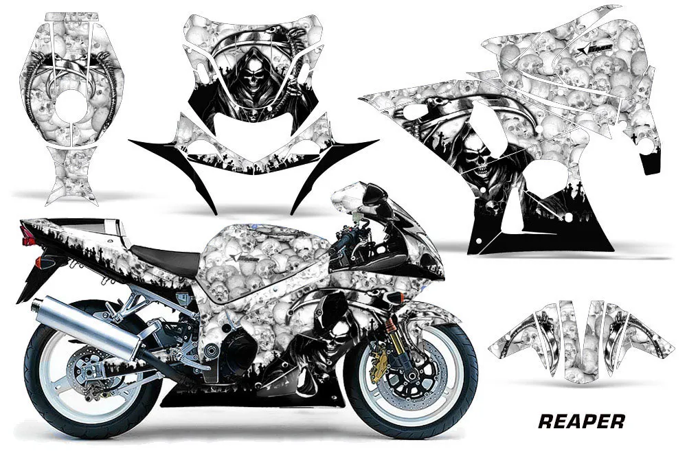 Suzuki GSXR 1000 Street Bike Custom Graphic Kit - 2001-2002