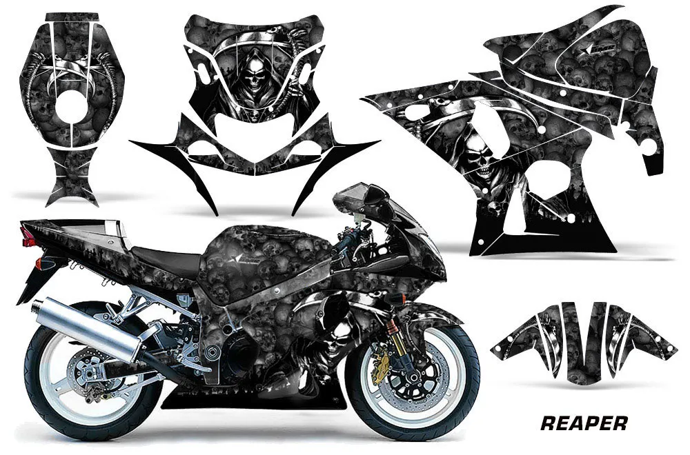 Suzuki GSXR 1000 Street Bike Custom Graphic Kit - 2001-2002