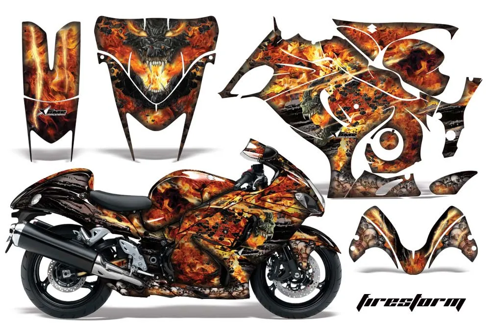 Suzuki GSXR 1300 Hayabusa Custom Graphic Kit - 2008-2020
