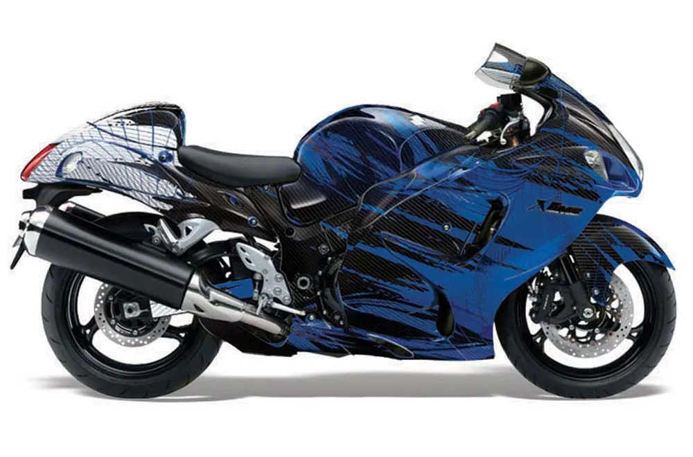 Suzuki GSXR 1300 Hayabusa Graphic Kit - 2008-2020 Carbon X Red