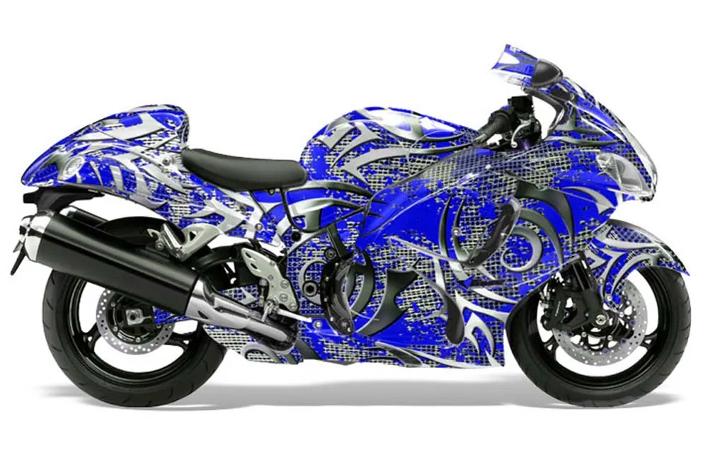 Suzuki GSXR 1300 Hayabusa Graphic Kit - 2008-2020 Deaden Blue