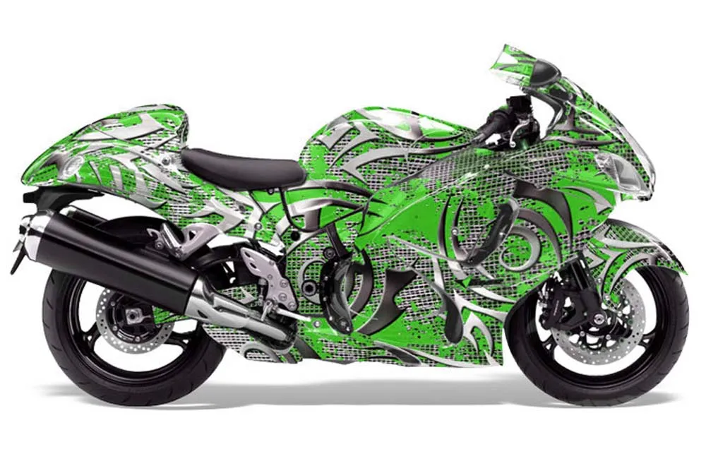 Suzuki GSXR 1300 Hayabusa Graphic Kit - 2008-2020 Deaden Green