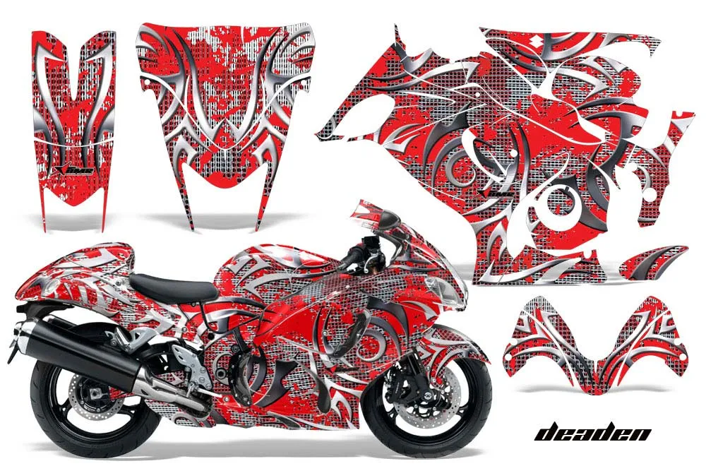 Suzuki GSXR 1300 Hayabusa Graphic Kit - 2008-2020 Deaden Red