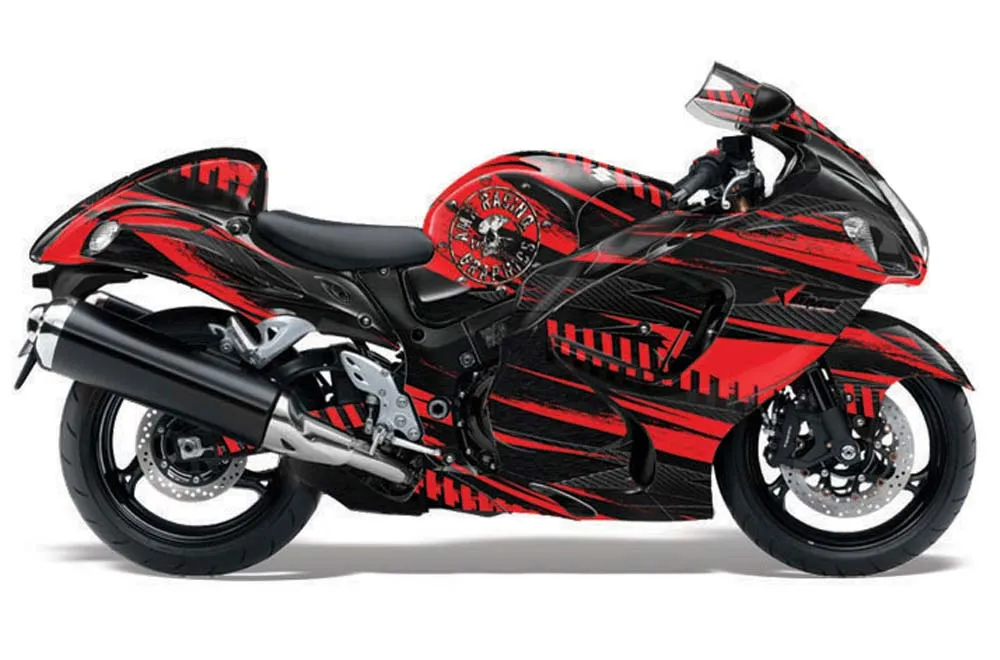 Suzuki GSXR 1300 Hayabusa Graphic Kit - 2008-2020 Nuke Red
