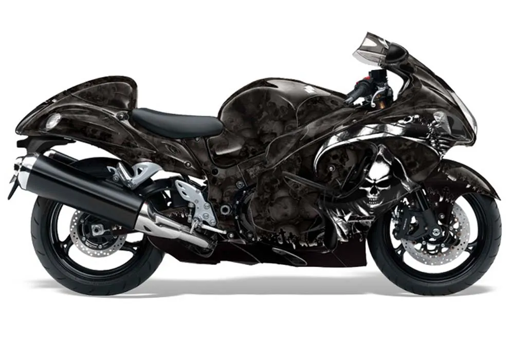 Suzuki GSXR 1300 Hayabusa Graphic Kit - 2008-2020 Reaper Black