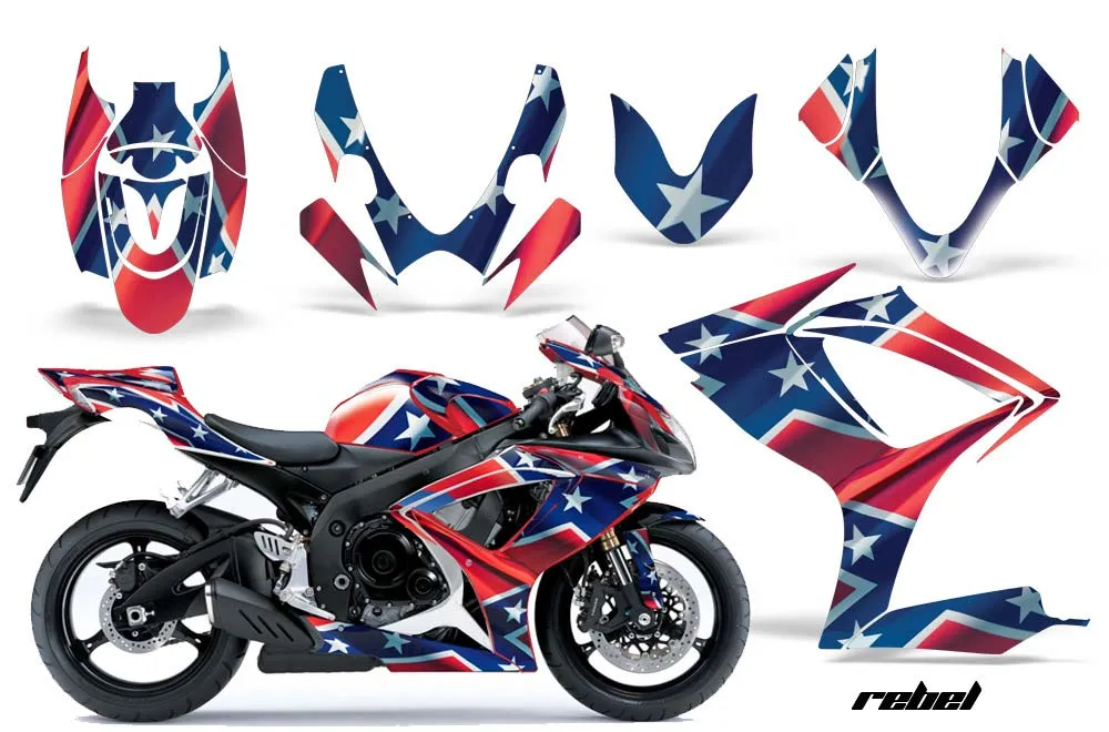 Suzuki GSXR 600 / 750 Custom Graphic Kit - 2004-2005