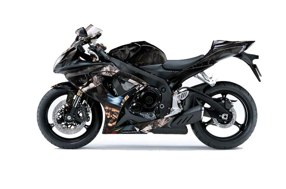 Suzuki GSXR 600 / 750 Graphic Kit - 2006-2007 Mad Hatter Black